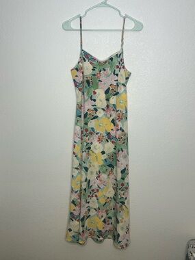 VRG GRL Floral Slip Midi Dress